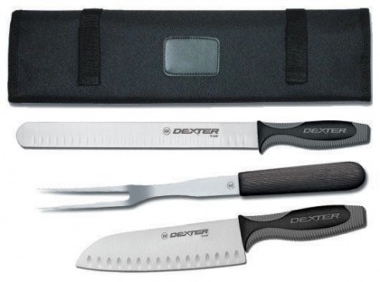 Dexter Russell V-Lo 3 Piece Cutlery Set With Carrying Case 29833 VCC-3