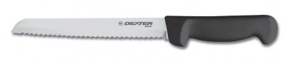 Dexter Russell Basics 8" Scalloped Bread Knife Black Handle 31603B P94803B