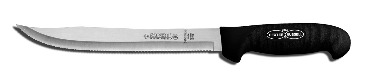 Dexter Russell SofGrip 9" Scalloped Utility Slicer 24263B SG142-9
