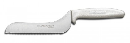 Dexter Russell Sani-Safe 7" Scalloped Offset Slicer 13623 S163-7SC-PCP